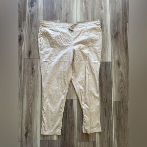 Torrid womens pull on straight stretch poplin tan Pants size 4T